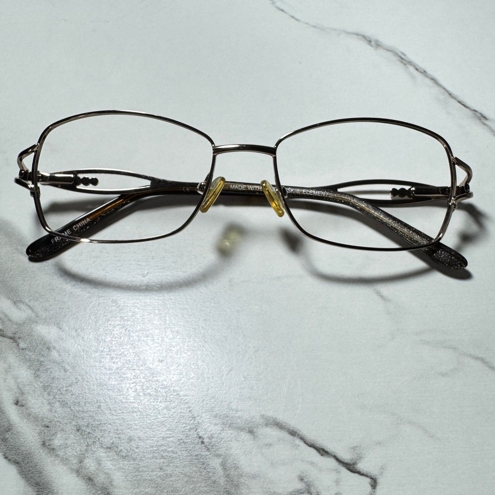 Swarovski Elements 421 234 Metallic Crystal Eyeglass Frames 53-17-135
